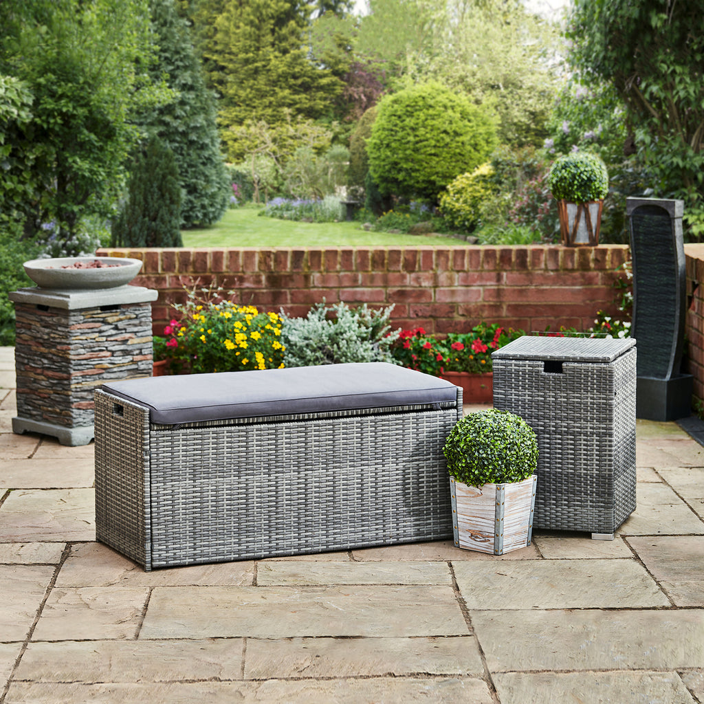 Peaktop by Teamson Home Outdoor- und Gartenmöbel, 2-in-1 Rattan 336 Li – EU