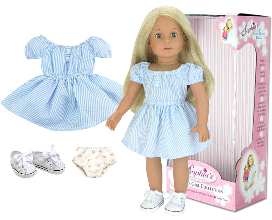 Sophia's By Teamson Bikini & Beach Accessoires Für 18-Zoll Puppen – Strand-Set Für Puppenspiel