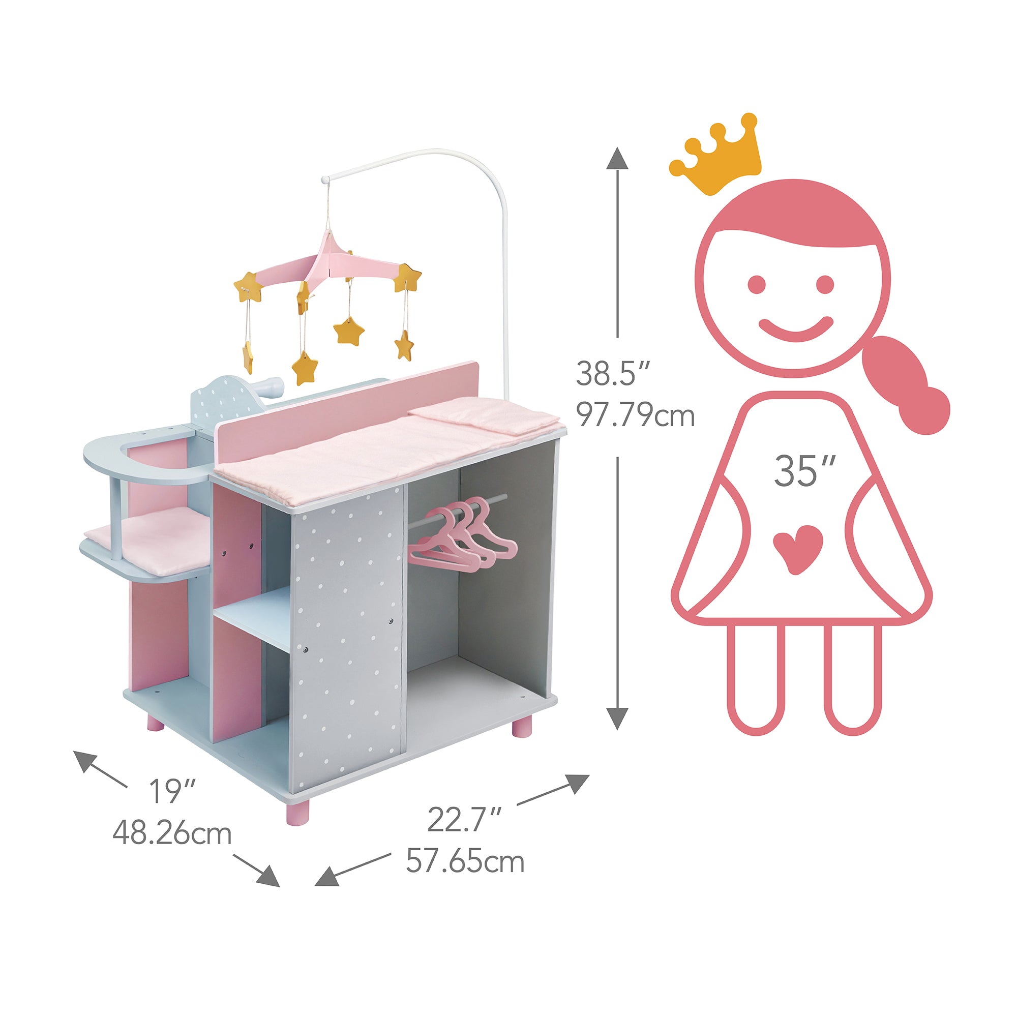 Olivia's Little World - Twinkle Stars - Cochecito de princesa para bebé Olivia's Little World - Twinkle Stars - Cochecito de princesa para bebé